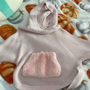 Light pink cat & Jack hoodie/cardigan